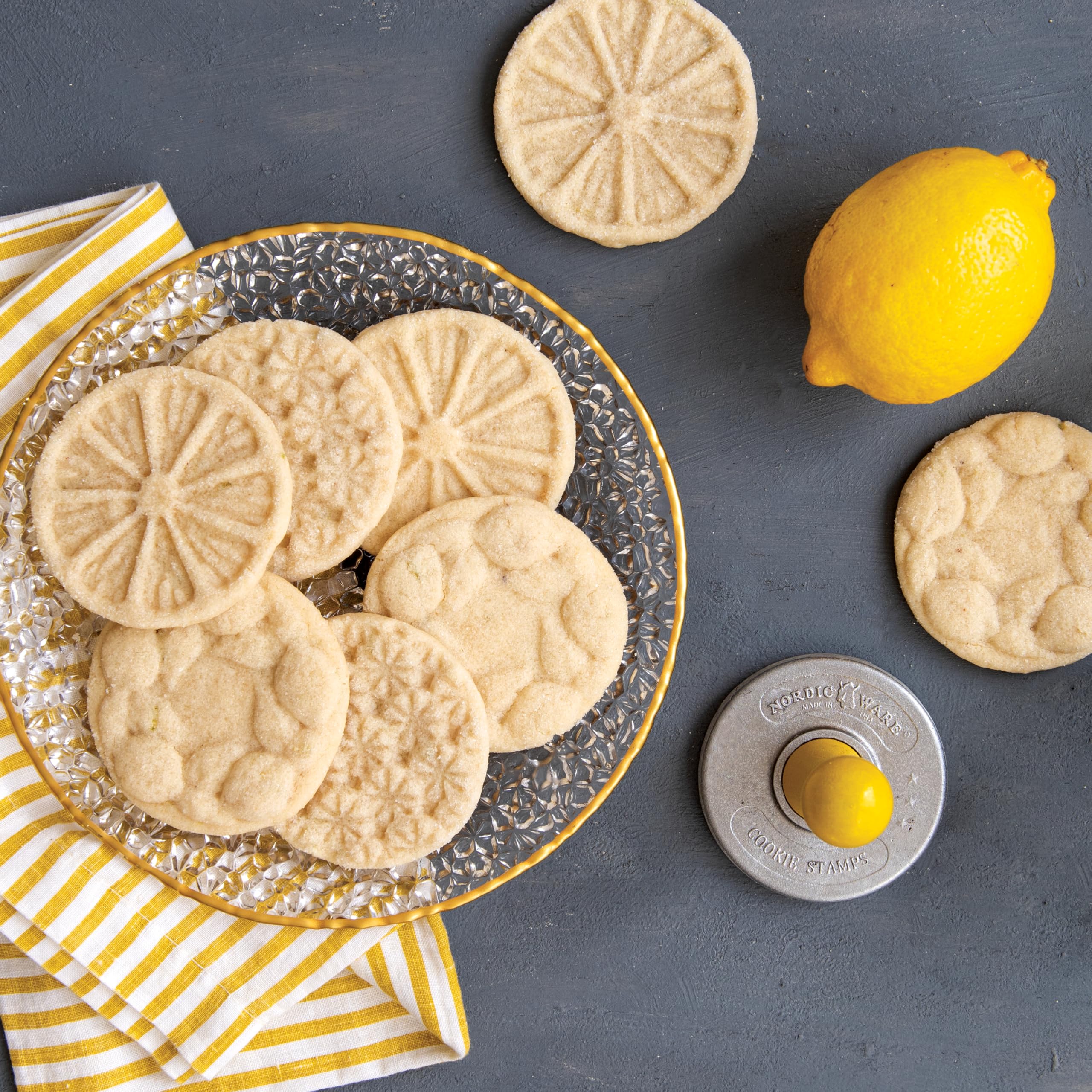 Amazon.co.jp: Nordic Ware Cookie Stamps, Set of 3, with Yellow